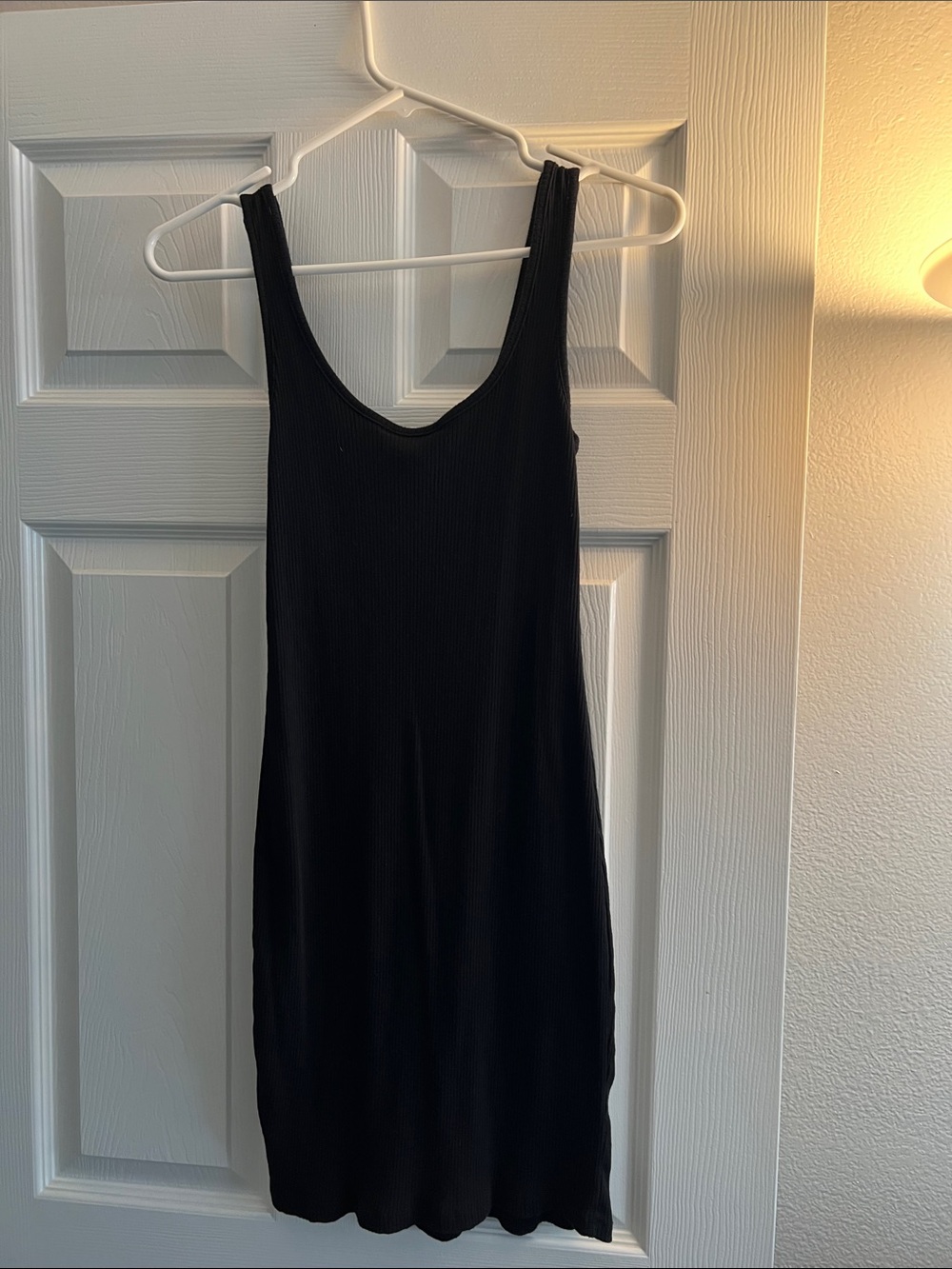 Ambiance Black Ribbed Tank Dress - Picture 3 of 3